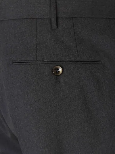 Pt Torino Wool Slim-fit Trousers In Black