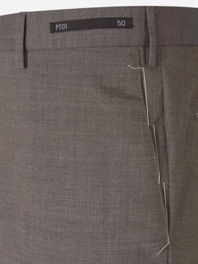 Pt Torino Stretch Virgin Wool Trouser