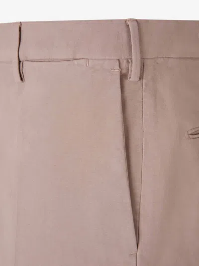 Incotex Stretch Cotton Chino Pants In Neutral
