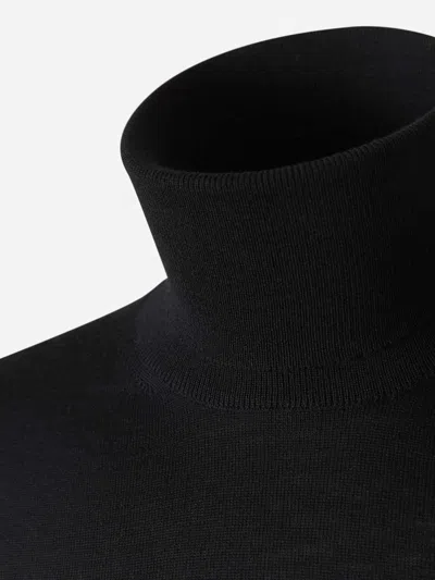 Canali High-neck Jumper In Black