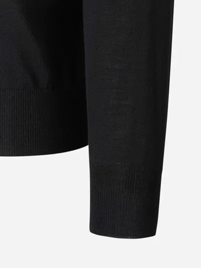 Canali High-neck Jumper In Black