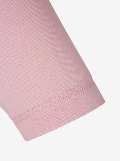 Tom Ford Classic Piquet Polo With Three-button Placket In Pink