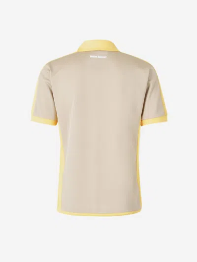 Wales Bonner Collar Contrast Polo Shirt With Elastic Waistband In Multi
