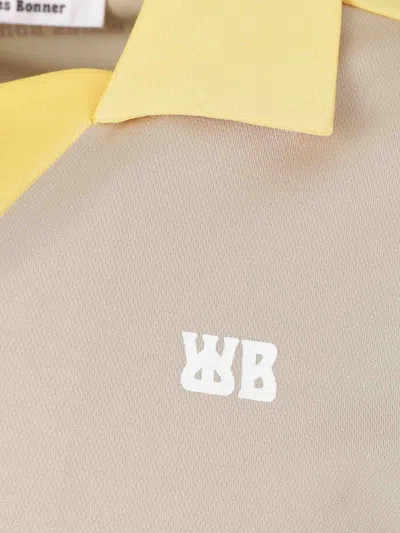 Wales Bonner Collar Contrast Polo Shirt With Elastic Waistband In Multi