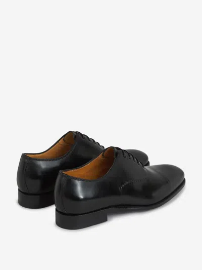 Bontoni Leather Oxford Shoes In Black