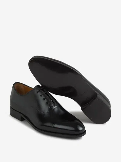 Bontoni Leather Oxford Shoes In Black