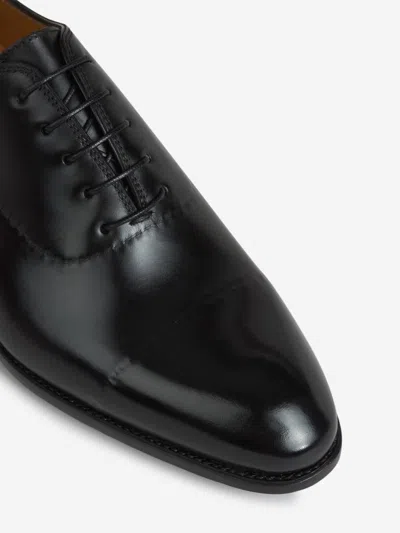 Bontoni Leather Oxford Shoes In Black