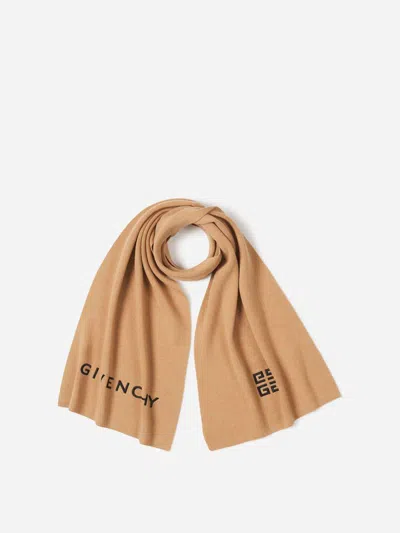 Givenchy Wool And Cashmere Scarf In Brown