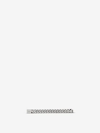 Saint Laurent Gourmette Link Bracelet In Metallic