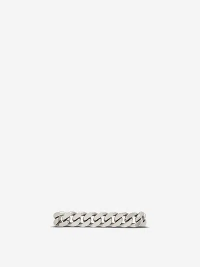 Saint Laurent Gourmette Link Bracelet In Metallic