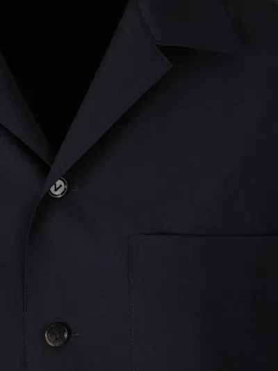 Bottega Veneta Cold Wool Shirt In Black