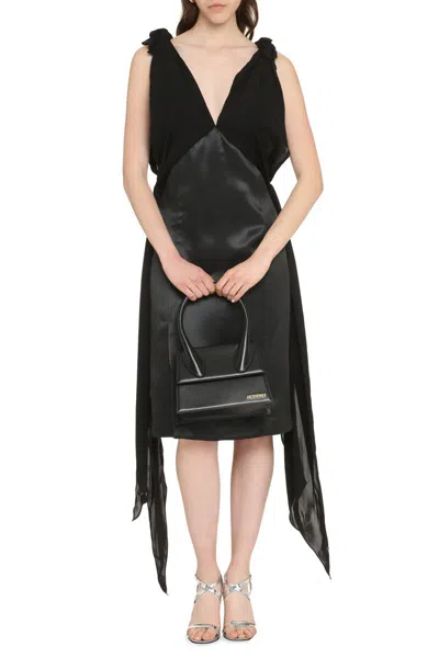Bottega Veneta Fluid Silk Sleeveless Midi Dress