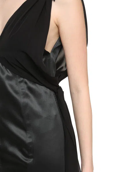 Bottega Veneta Fluid Silk Sleeveless Midi Dress