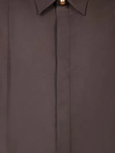 Ami Alexandre Mattiussi Ami Paris Shirts In Brown