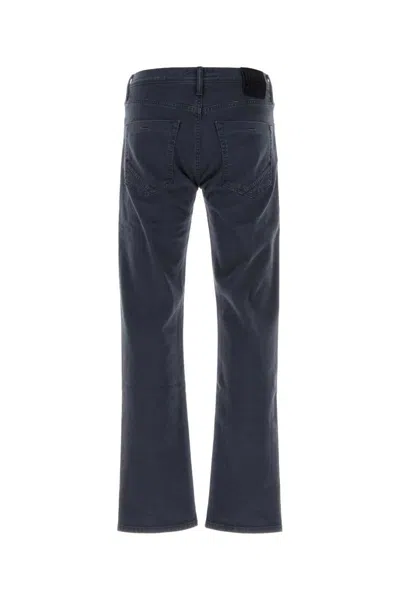 Incotex Denim Jeans Stretch Back Pockets In Blue