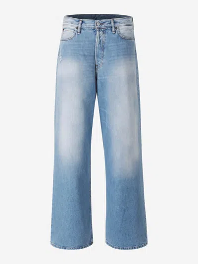 Acne Studios Blue Relaxed Fit 2022f Jeans In Blue