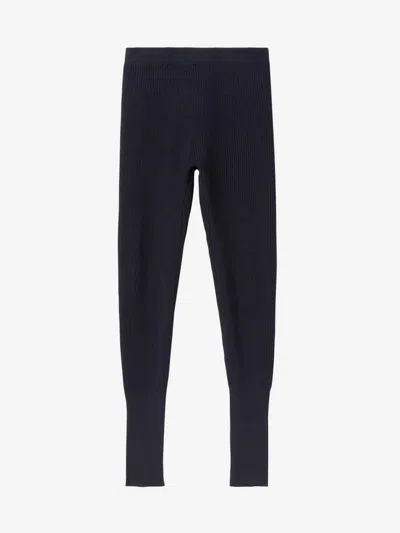 Loro Piana Dreamwool Wool Leggings In Blue