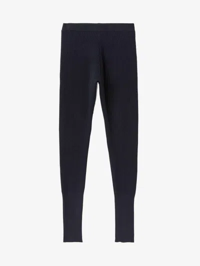 Loro Piana Dreamwool Wool Leggings In Blue