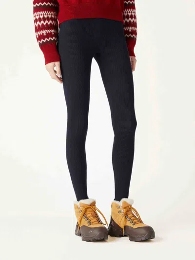 Loro Piana Dreamwool Wool Leggings In Blue
