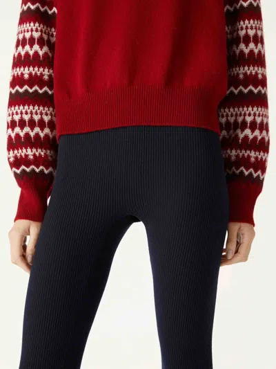Loro Piana Dreamwool Wool Leggings In Blue