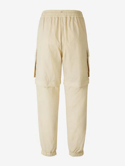 Moncler Grenoble Hybrid Technical Joggers In Neutral