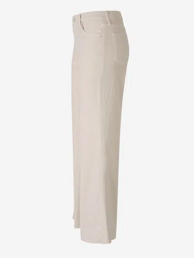 Mother High-rise Flared Jeans In Neutral