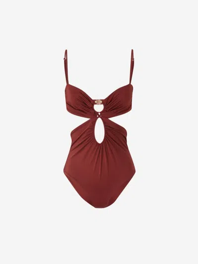 Johanna Ortiz Wine Sunny Days Swimsuit