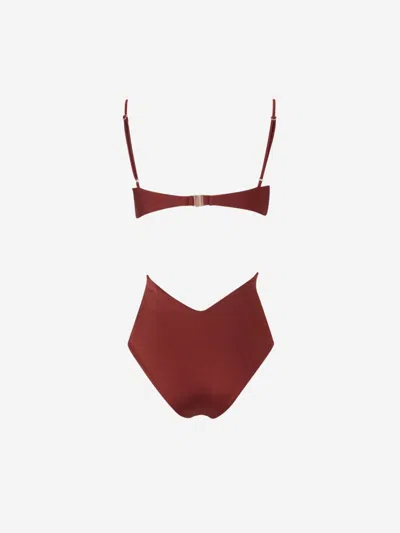 Johanna Ortiz Wine Sunny Days Swimsuit