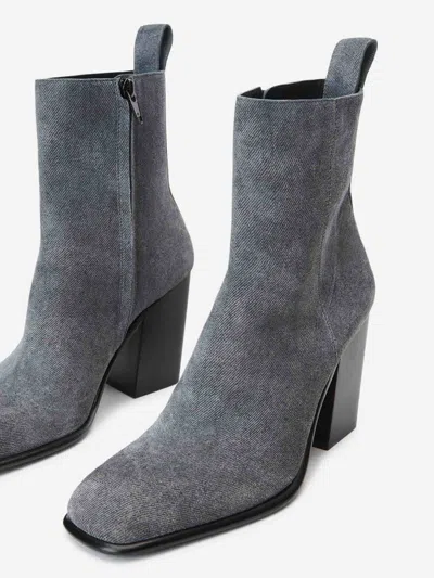 Alexander Wang 95mm Throttle Ankle Boot In Gray
