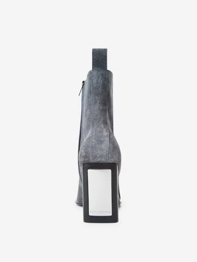 Alexander Wang 95mm Throttle Ankle Boot In Gray
