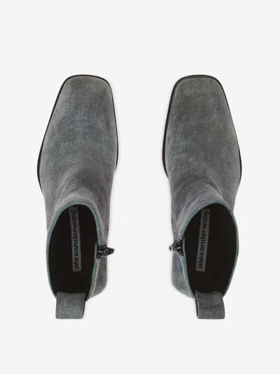 Alexander Wang 95mm Throttle Ankle Boot In Gray