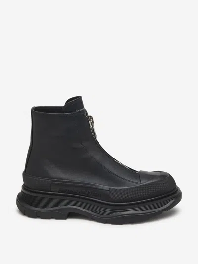 Alexander Mcqueen Alexander Mc Queen Tread Slick Ankle Boots In Black