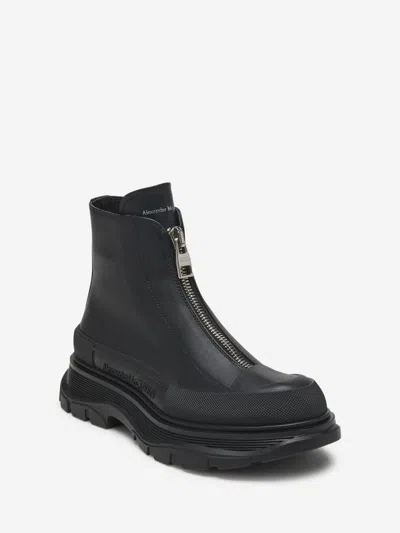 Alexander Mcqueen Alexander Mc Queen Tread Slick Ankle Boots In Black