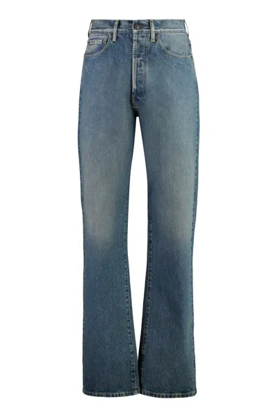 Maison Margiela Classic 5 Pockets Straight Leg Jeans In Blue