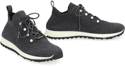 Jimmy Choo Veles Fabric Low-top Sneakers In Gray