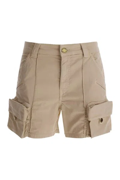 Pinko Utility-inspired Trousers With Functional Pockets And Tailored Fit In Neutral