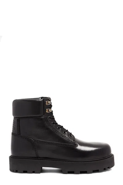 Givenchy Men's Storm Lace-up Boots In Black