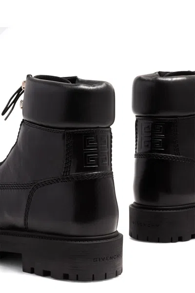 Givenchy Men's Storm Lace-up Boots In Black