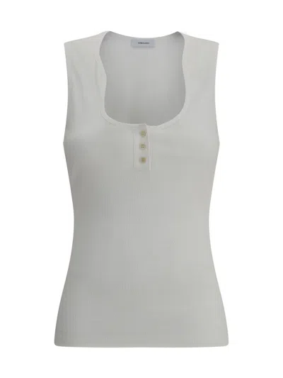 Ferragamo Tank Top In Gray