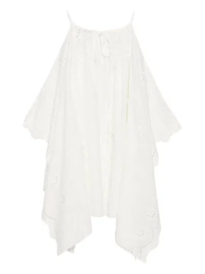 FLORAL-EMBROIDERED TOP