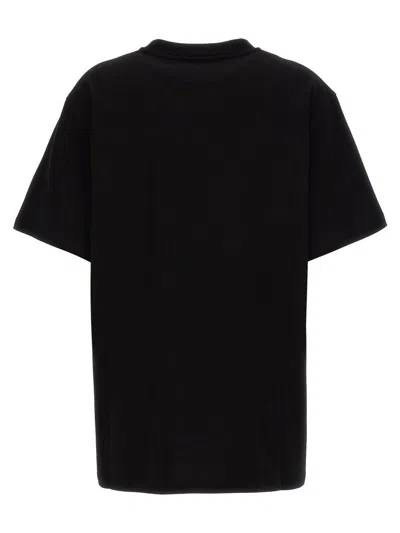 Stella Mccartney T-shirt With Logo Print And Crew Neckline In Black