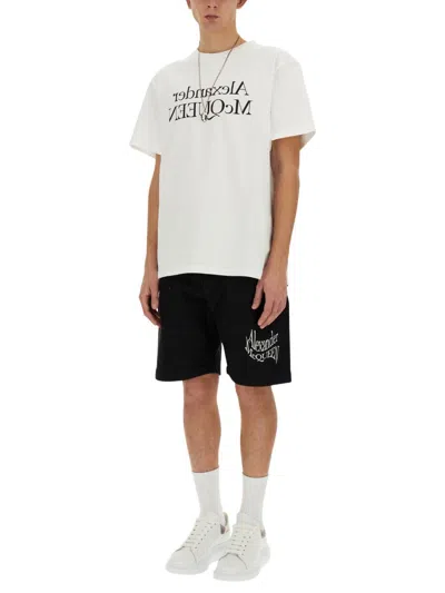 Alexander Mcqueen Alexander Mc Queen Reflected Logo T Shirt