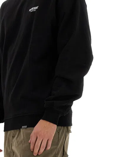 Represent Owners Club Logo Printed Crewneck Sweatshirt In Black