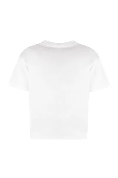 Apc A.p.c. Cotton Crew-neck T-shirt In Metallic