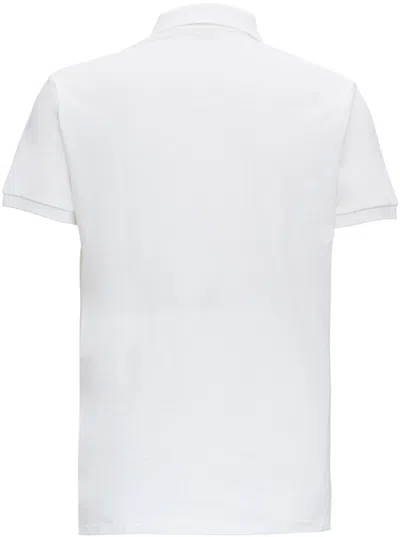Polo Ralph Lauren Embroidered Logo Short-sleeve Polo Shirt In White