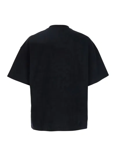 Jil Sander Cotton Jersey Logo T-shirt In Black