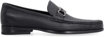 Ferragamo Salvatore  Grandioso Leather Loafers In Black