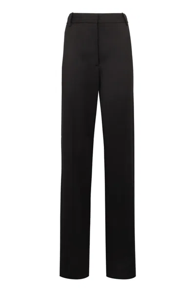 Nili Lotan Corette Wool Trousers In Black