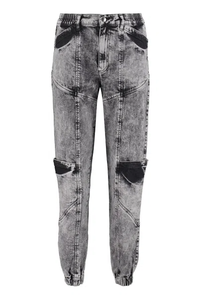 Retroféte Retrofete High-rise Carrot-fit Jeans In Gray