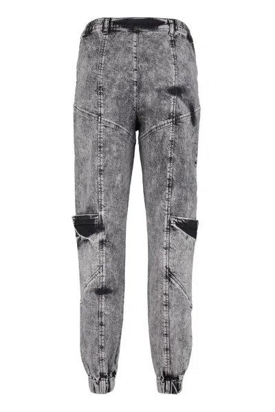 Retroféte Retrofete High-rise Carrot-fit Jeans In Gray